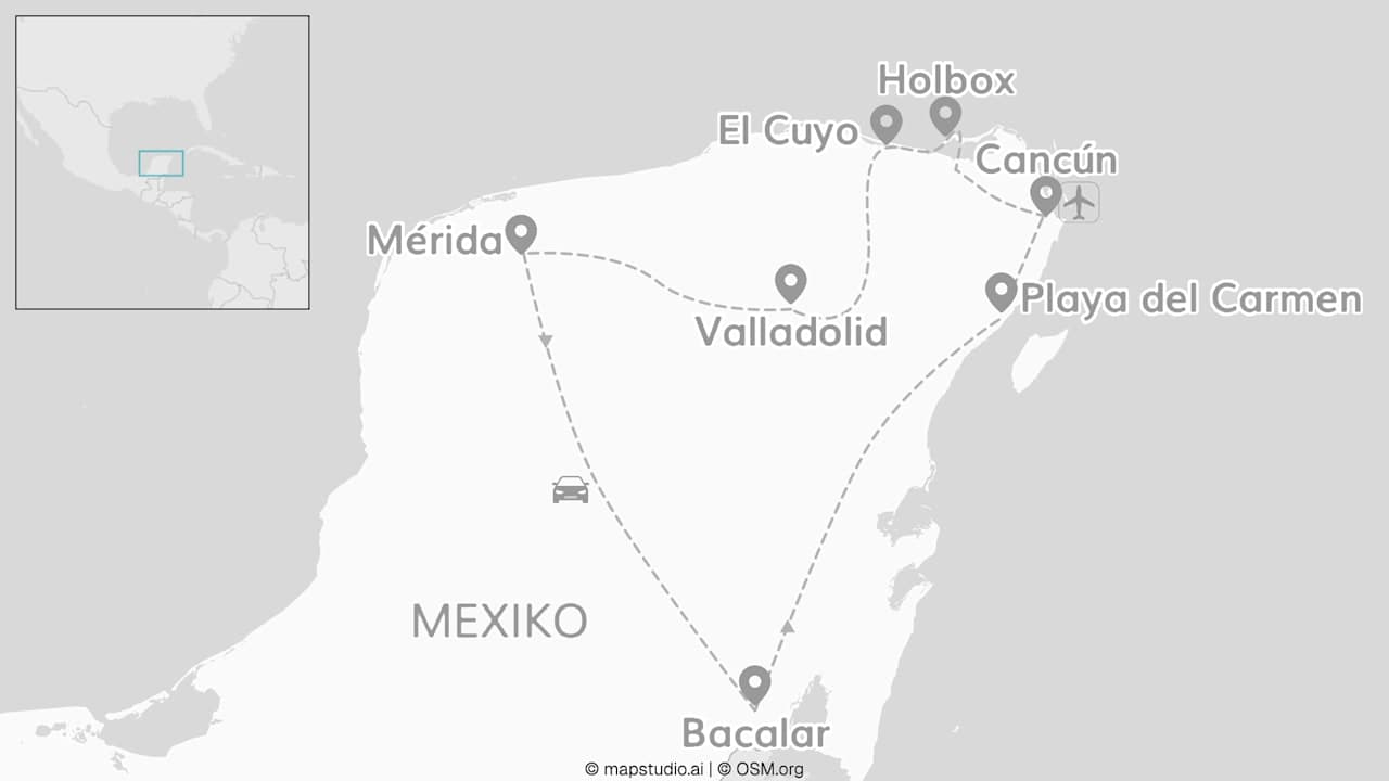 2 for 1 Mexiko Roadtrip: More Than Yucatán Imagine